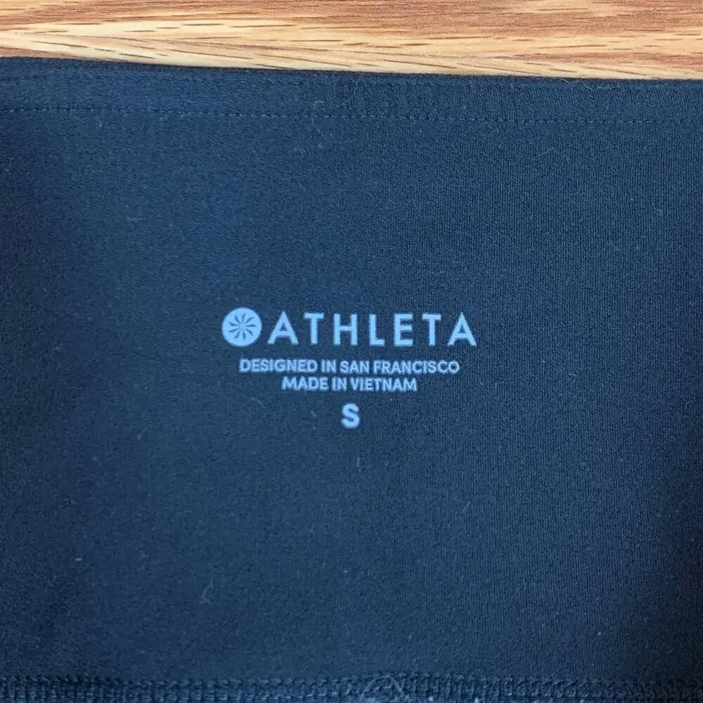 Athleta Black Crop Leggings Sz S - Picture 4 of 6